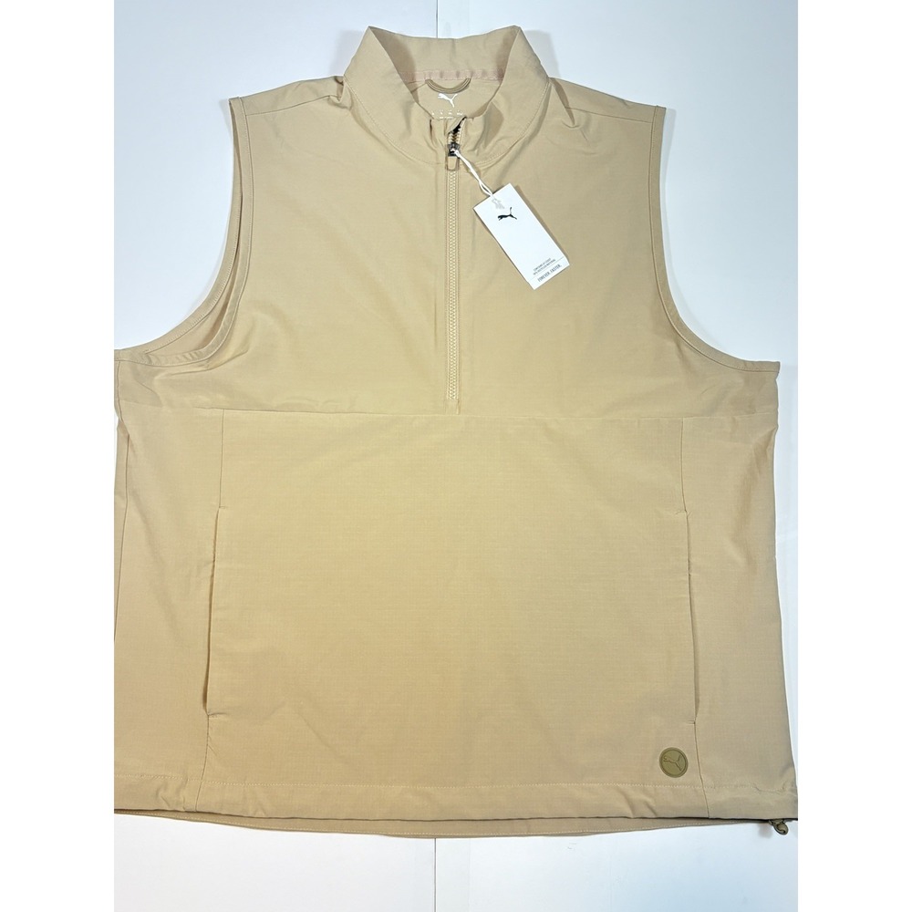 NEW - Puma Ripguard Golf Vest Prairie Tan Men's Size XL 628865-04 MSRP:$100